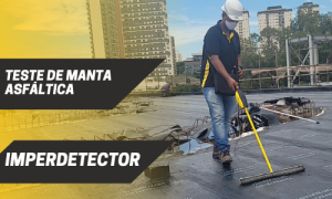 Teste de manta asfáltica imperdetector