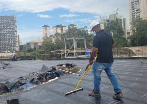 teste na manta e locais impermeabilizados