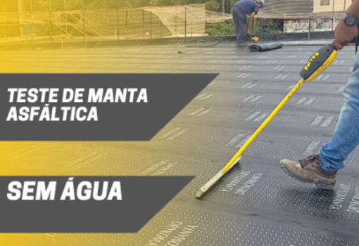 teste manta asfáltica sem água